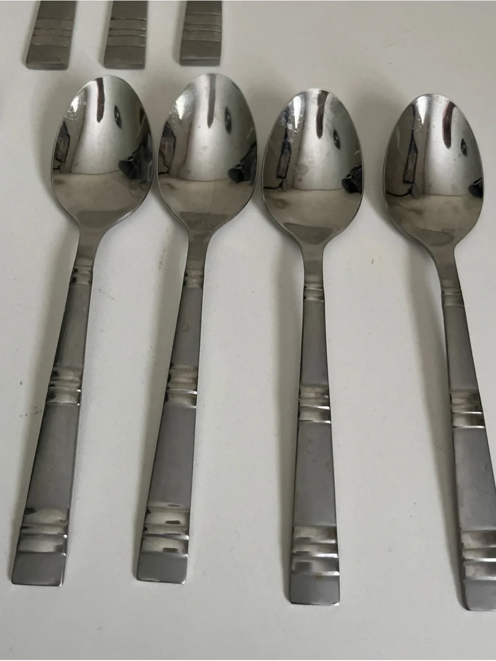 Mainstays Flatware Ashton Square Silverware Mixed Lot 16 Piece Kitchen Utensils